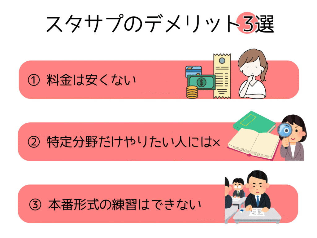 スタサプTOEICのデメリット3選