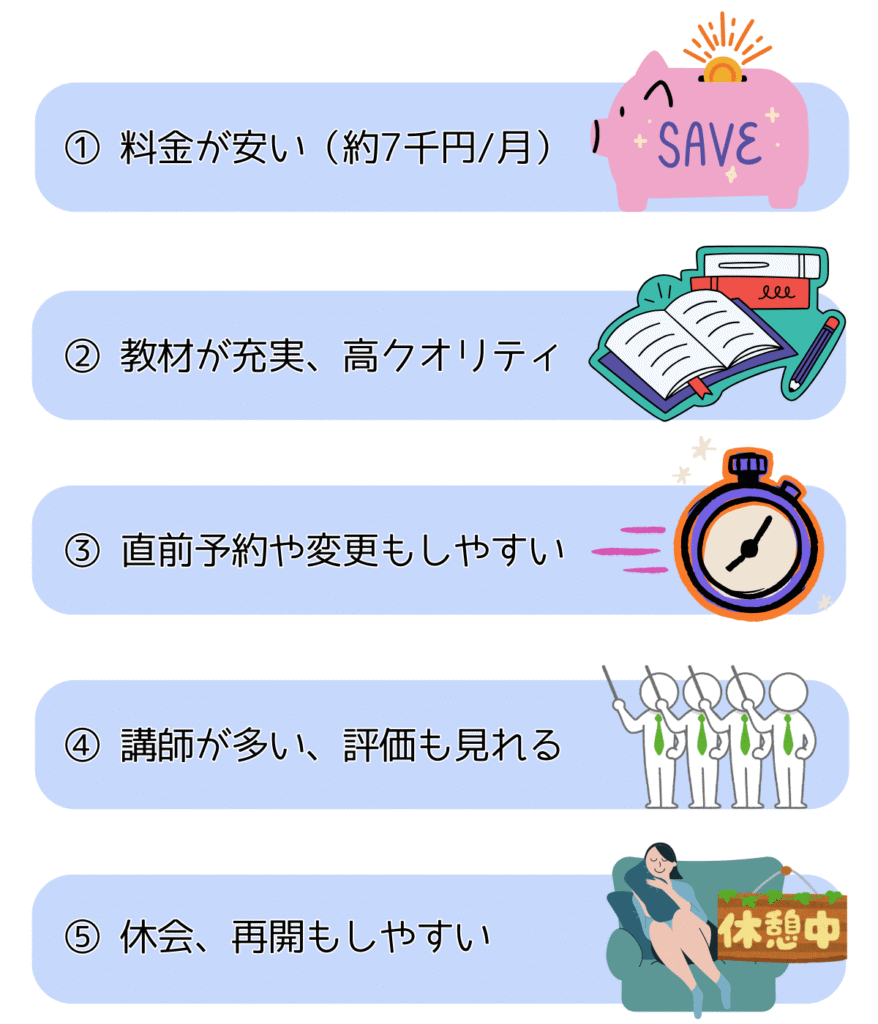 DMM英会話のメリット5選